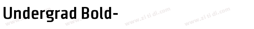 Undergrad Bold字体转换